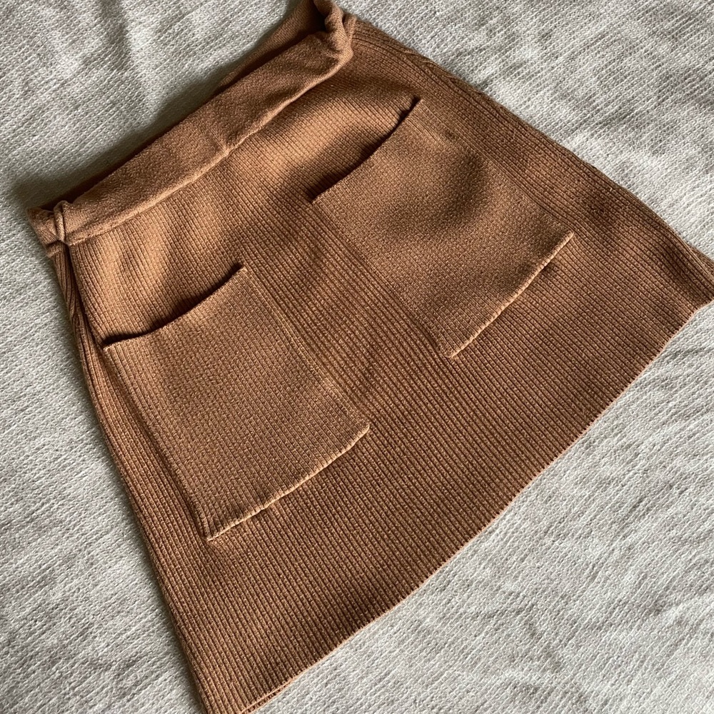 Soft Tan Skirt - Zara